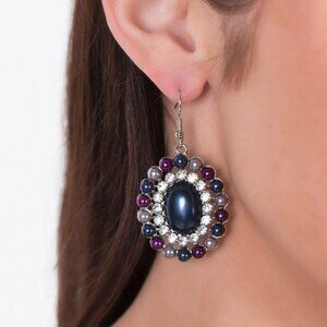 Paparazzi Jewelry Accessories - Dolled Up Dazzle - Multi Earrings - Vintage